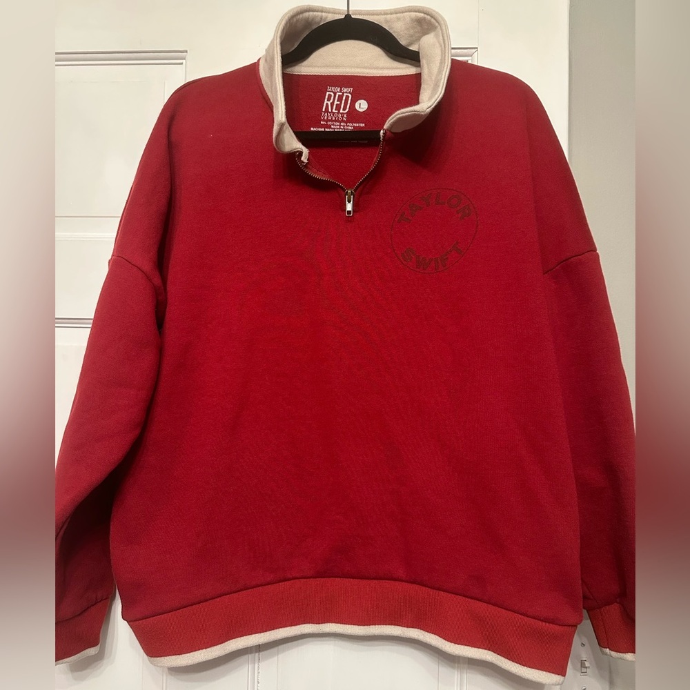 Taylor Swift Red Zip-Up Sweater